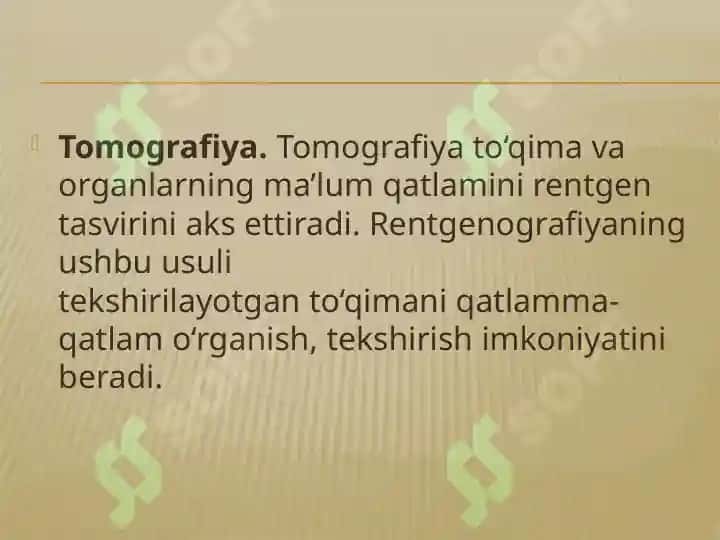 Stomatologiyada QO’SHIMCHA TEKSHIRISH USULLARI 7