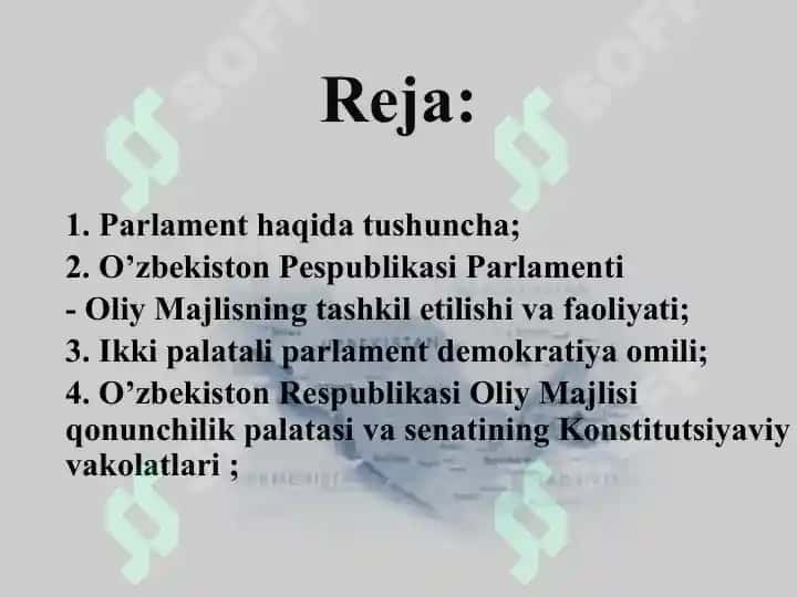 O’zbekistonda ikki palatali parlamentning tashkili va faoliyati 2