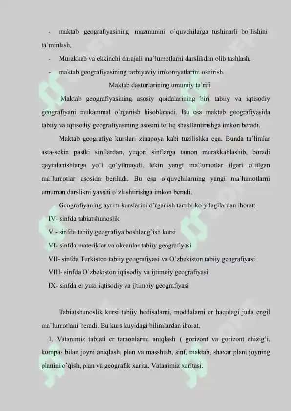 Tabiiy geografiya fanini o`qitishda o`quvchilarning bilim va ko`nikmalarni shakllantirish uslublari.docx 6