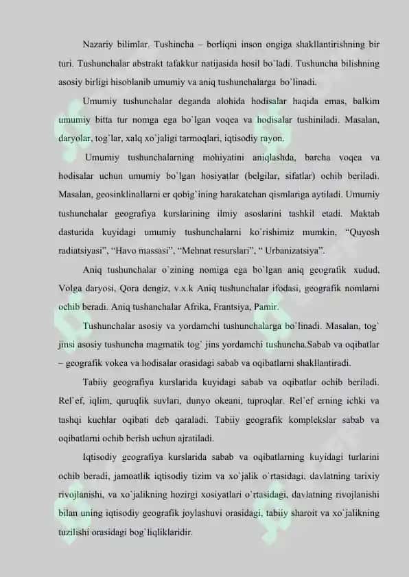 Tabiiy geografiya fanini o`qitishda o`quvchilarning bilim va ko`nikmalarni shakllantirish uslublari.docx 8