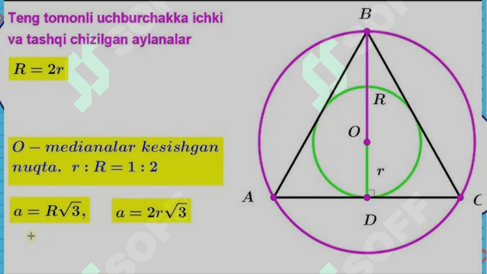 Figuralarning yuzi. Figuralar yuzini  o'lchash usullari 8
