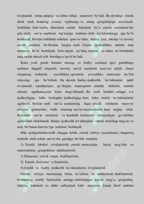Maktabgacha yoshdagi bolalarni tasviriy qobiliyati va ijodkorligini rivojlantirish 2
