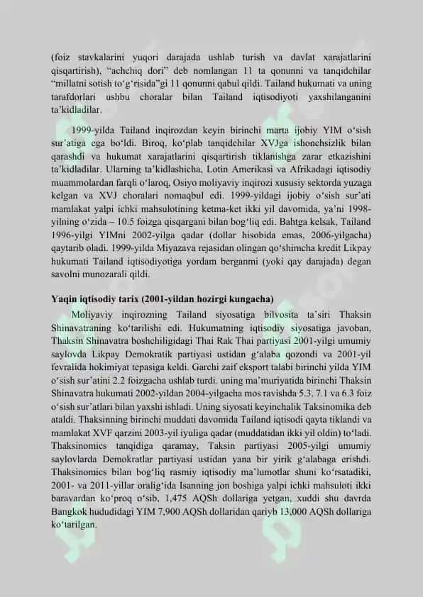 Tailand davlati haqida to'liq ma'lumotlar 8