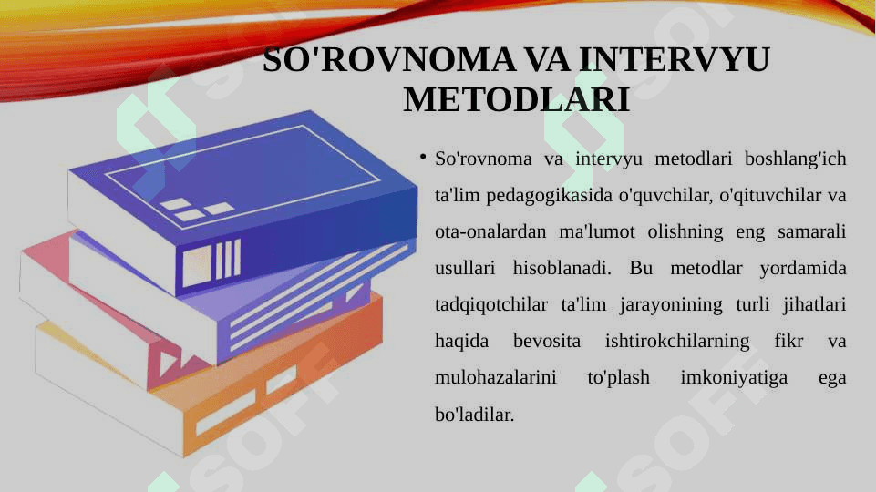 Boshlang'ich ta'lim pedagogikasining tadqiqot metodlari. 4