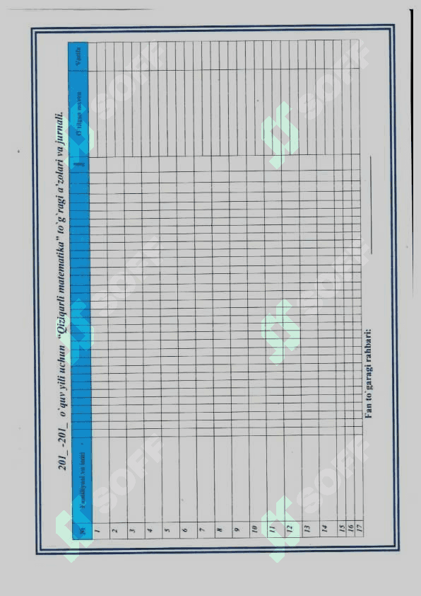 Qiziqarli matematika toʻgaragi ishlanma 3