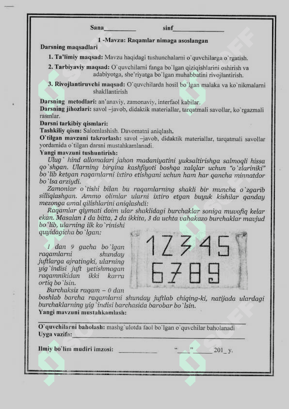Qiziqarli matematika toʻgaragi ishlanma 4