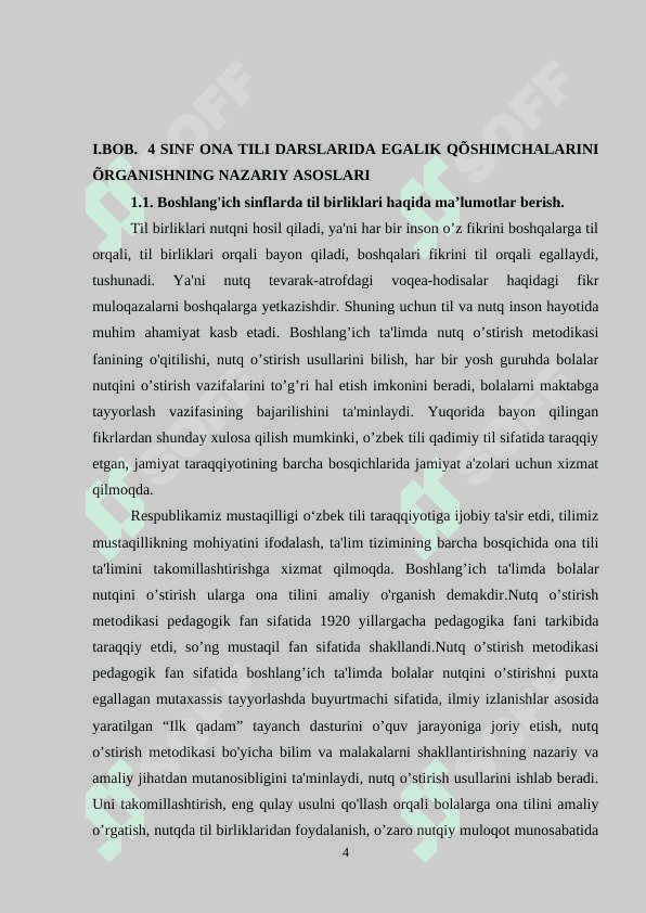 4_SINF ONA TILI DARSLIKLARIDA EGALIK QOʻSHIMCHALARNI OʻRGANISHI 4