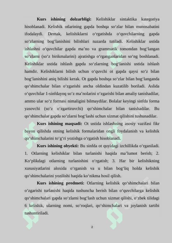 4_SINF ONA TILI DARSLARDA KELISHIKLAR MAVZUSINI OʻRGANISH TIZIMI 2
