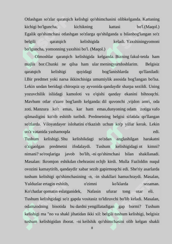 4_SINF ONA TILI DARSLARDA KELISHIKLAR MAVZUSINI OʻRGANISH TIZIMI 8