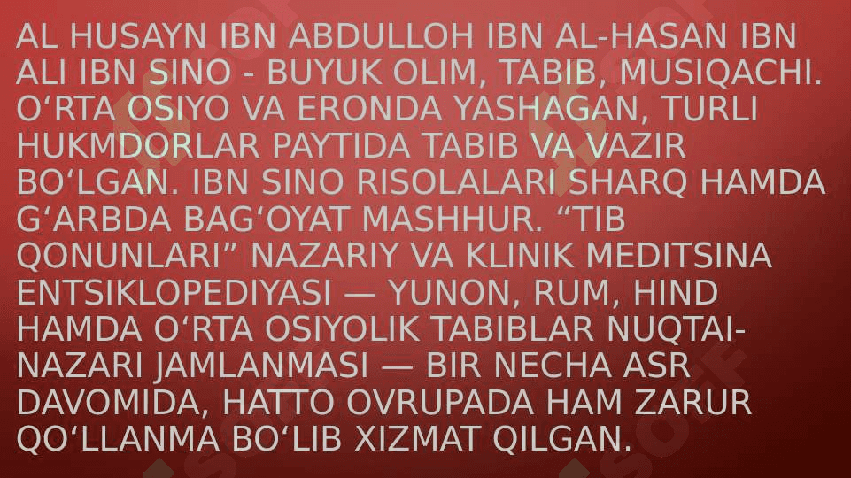 Abu Ali Ibn Sinoning tarbiya va ta'lim haqida qarashlari. 3