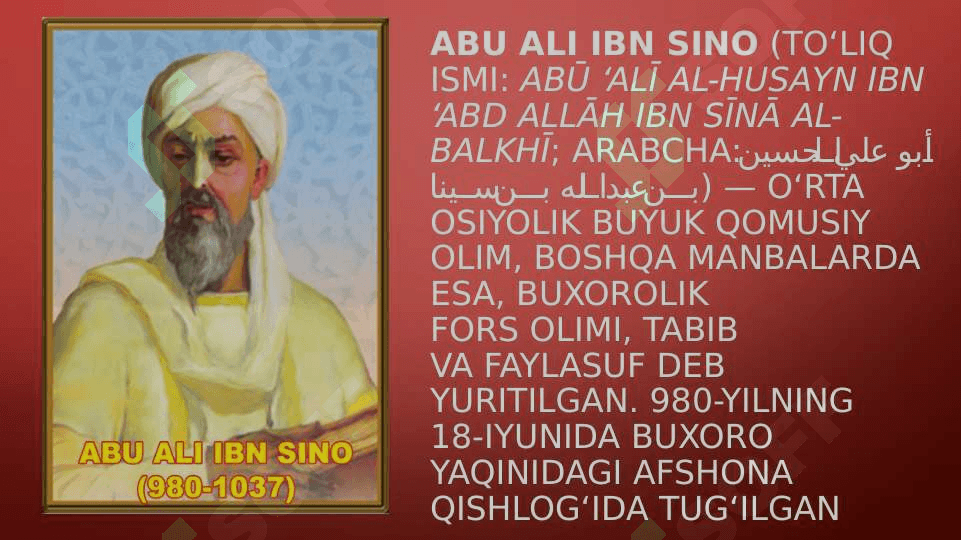 Abu Ali Ibn Sinoning tarbiya va ta'lim haqida qarashlari. 4