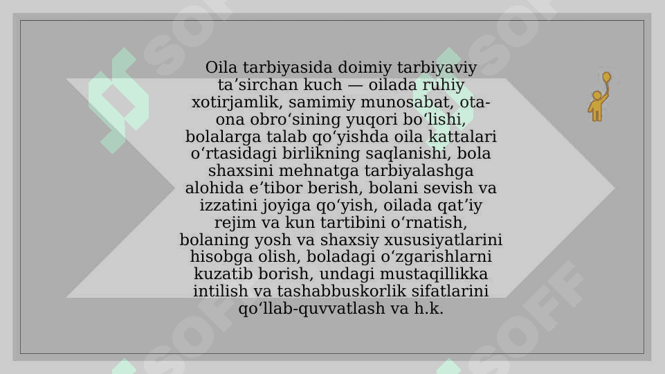 Oiladagi tarbiyaviy vazifalar. 5