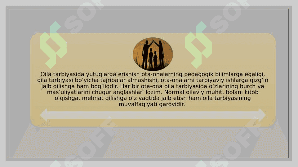 Oiladagi tarbiyaviy vazifalar. 7