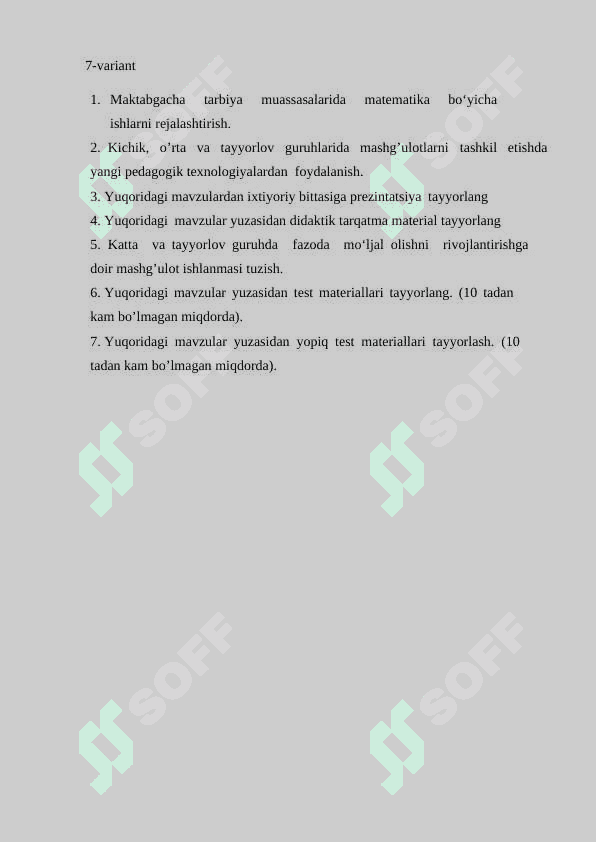 Maktabgacha tarbiya yoshidagi bolalarda elementar matematik tasavvurlarni rivojlantirish 2