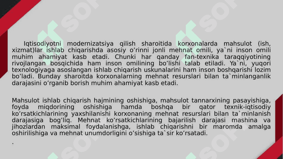 Korxonada mehnat resurslari 4