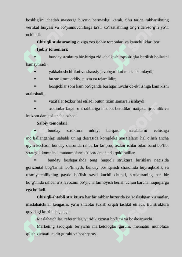 Menejmentning tashkiliy strukturalari 6