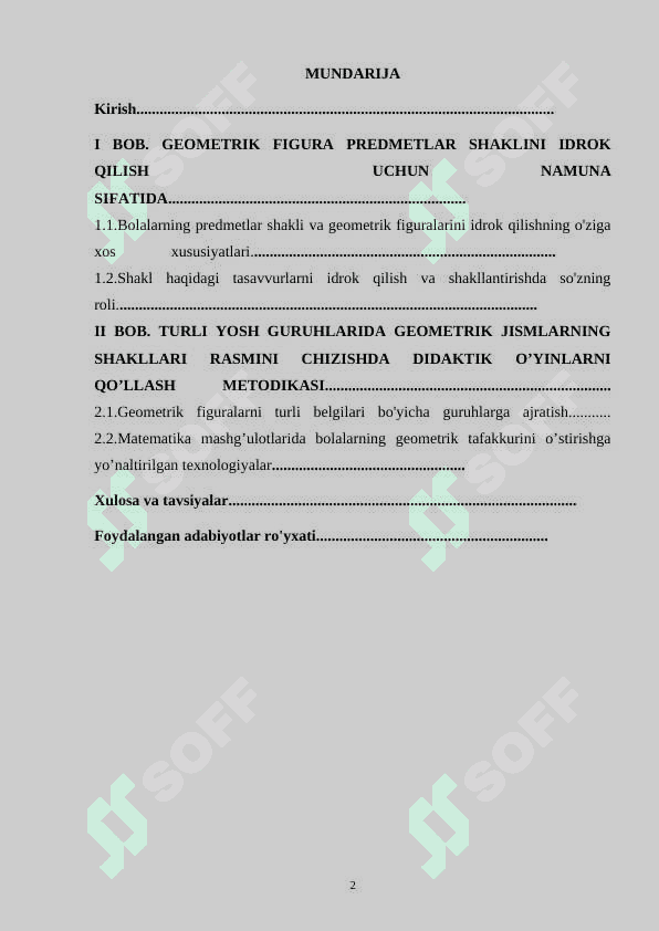 TAYOQCHALARDAN FIGURALAR HOSIL QILISH GEOMETRIK SHAKLLAR RASMNI CHIZISH DIDAKTIK OʻYINLAR TEXNALOGIYASI 2