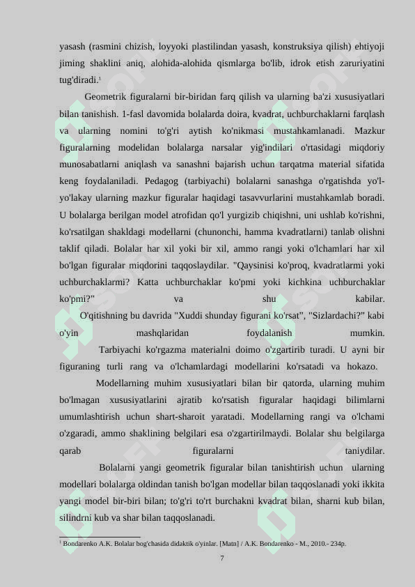 TAYOQCHALARDAN FIGURALAR HOSIL QILISH GEOMETRIK SHAKLLAR RASMNI CHIZISH DIDAKTIK OʻYINLAR TEXNALOGIYASI 7