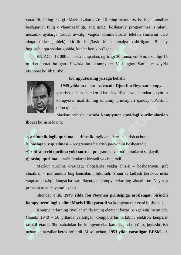 ZAMONAVIY KOMPYUTERLARNING ARXITEKTURASINING RIVOJLANISH TENDENTSIYASI. 5