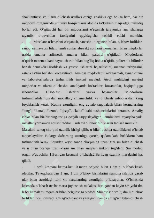 ASOSIY MIQDORLAR USTIDA ISHLASH METODIKASI 5