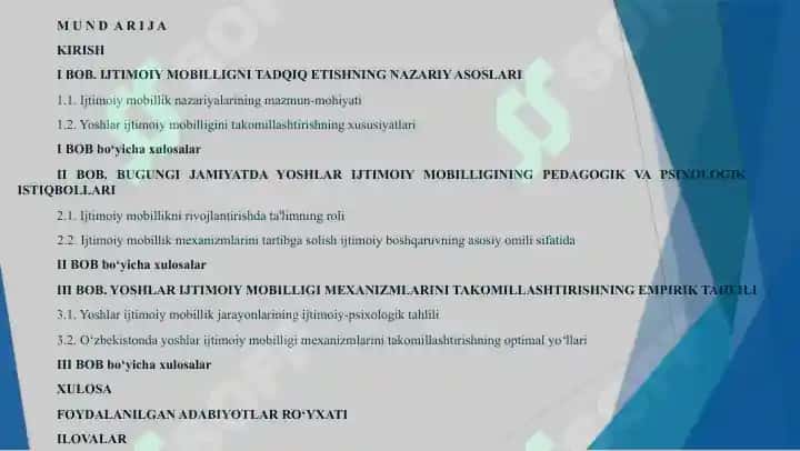 YOSHLAR IJTIMOIY MOBILLIGINI TADQIQ ETISHNING PEDAGOGIK-PSIXOLOGIK XUSUSIYATLARI 2