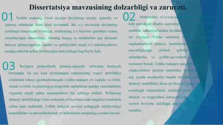 YOSHLAR IJTIMOIY MOBILLIGINI TADQIQ ETISHNING PEDAGOGIK-PSIXOLOGIK XUSUSIYATLARI 6