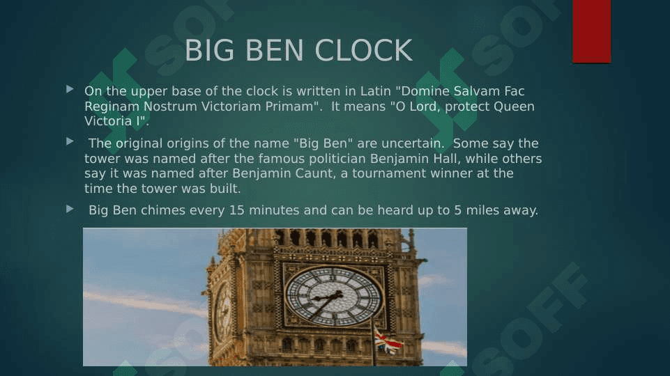 Big Ben clock 3