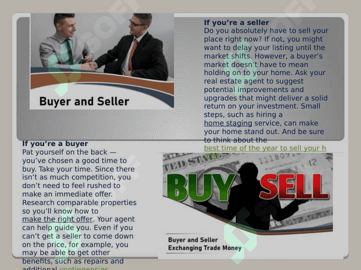 BUYERS SELLERS AND THE MARKET 2