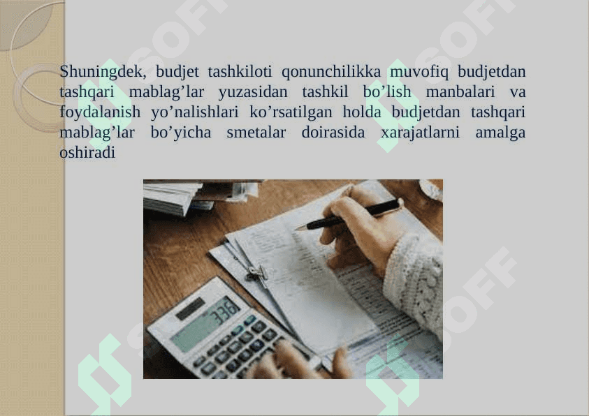 BYUDJET TASHKILOTLARIDA MOLIYAVIY XO'JALIK FAOLIYATIDA NAZORATNING AHAMIYATI 5