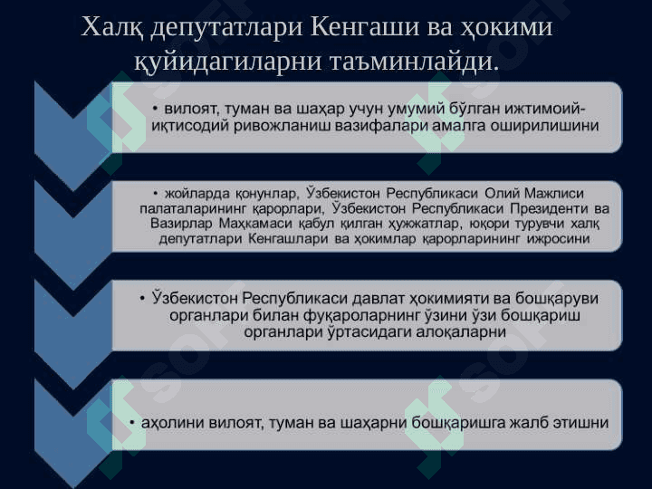 МАҲАЛЛИЙ ДАВЛАТ ҲОКИМИЯТИ АСОСЛАРИ. ФУҚАРОЛАРНИНГ ЎЗИНИ ЎЗИ БОШҚАРИШ ОРГАНЛАРИ || o'zini O'zi boshqarish organlari 4