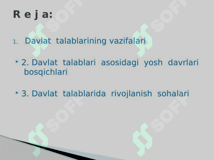 O’zbekiston Respublikasining ilk va maktabgacha yoshdagi bolalar rivojlanishiga qo‘yiladigan Davlat talablari 2