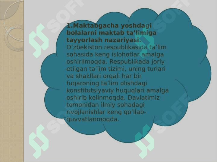 MAKTAB TA’LIMIGA TAYYORLASH 3