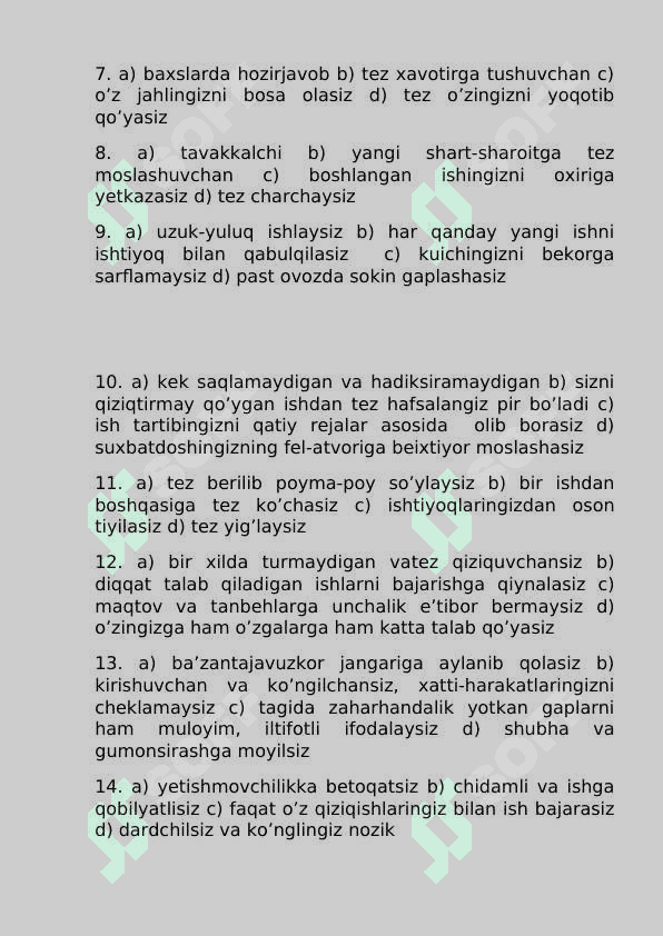 Psixologik test 2