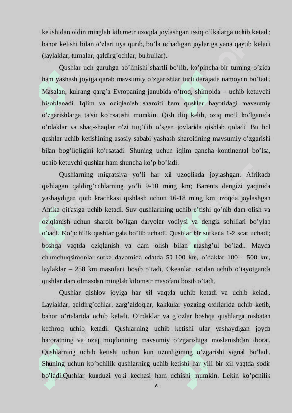 BOSHLANGʻICH SINFLARDA QUSHLAR MAVZUSINI OʻRGATISHNING NAZARIYA ASOSLARI 6