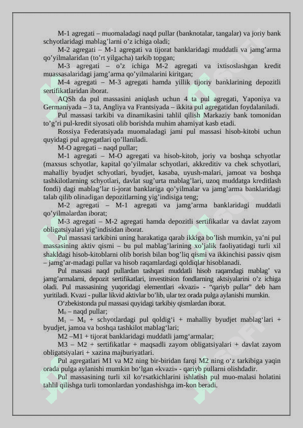 PUL MASSASI VA PUL AGREGATLARI 6