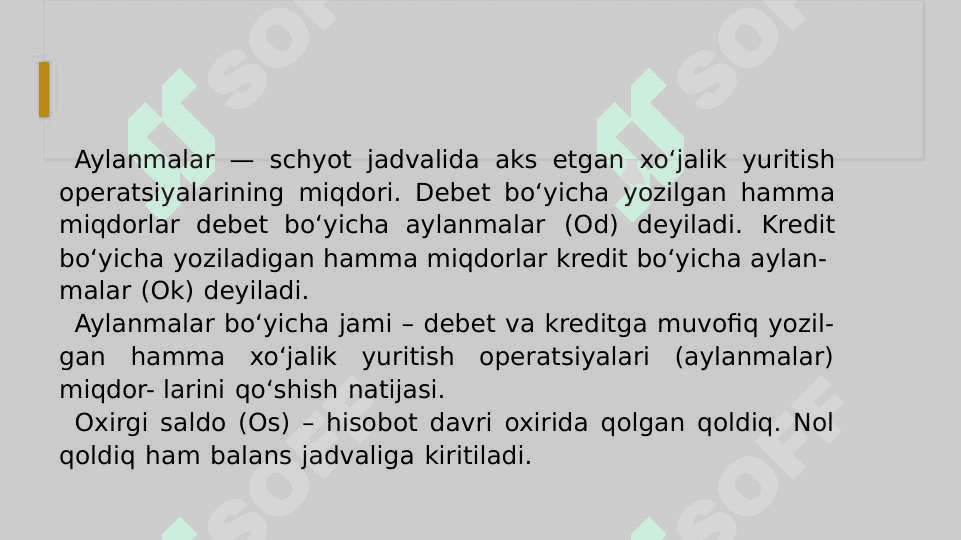 SCHYOTLAR SISTEMASI VA SCHYOTLARNING TURKUMLANISHI 8