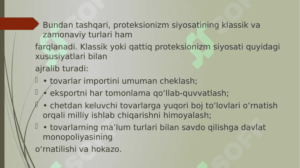 TASHQI SAVDO SIYOSATI 7
