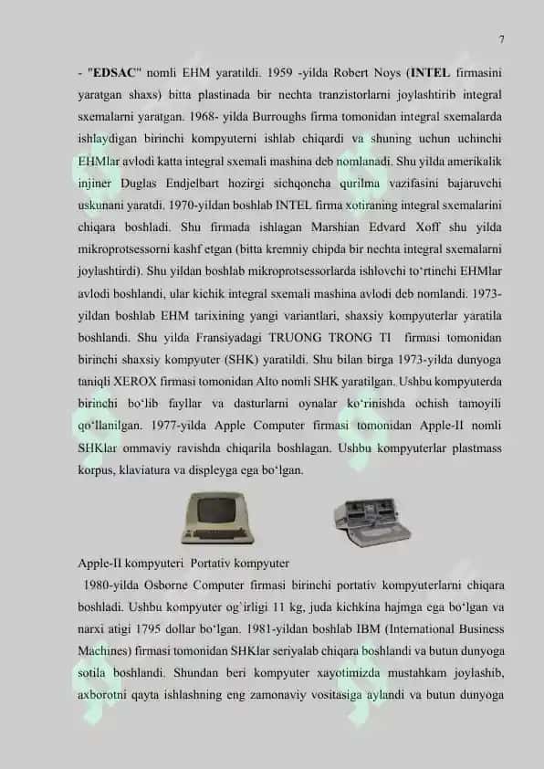 Kompyuterning dasturiy ta’minoti 7