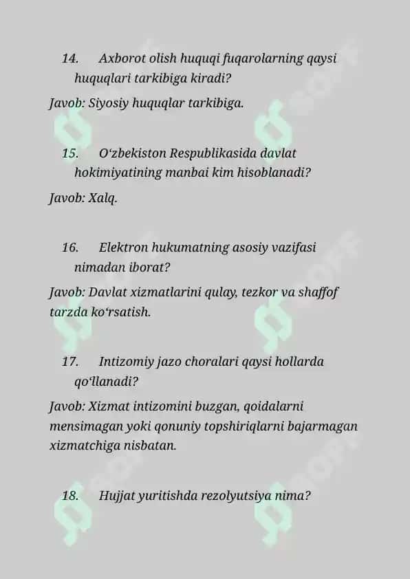 ARGOS SAVOL-JAVOBLARI 4