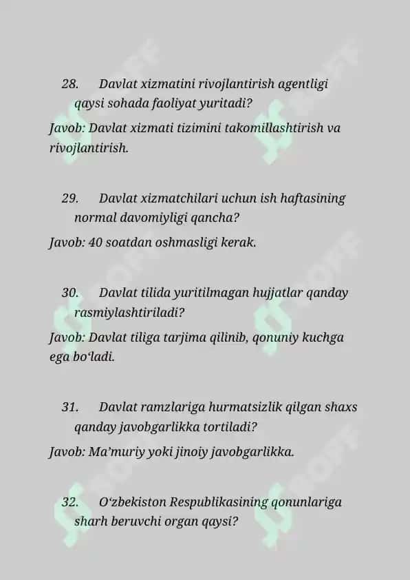 ARGOS SAVOL-JAVOBLARI 7