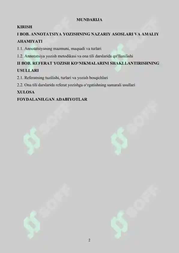 Ona tilida annotatsiya va referat yozishni o‘rgatish 2