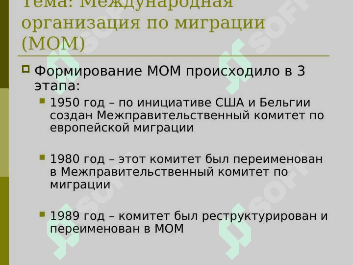 Международные организации по миграции 3