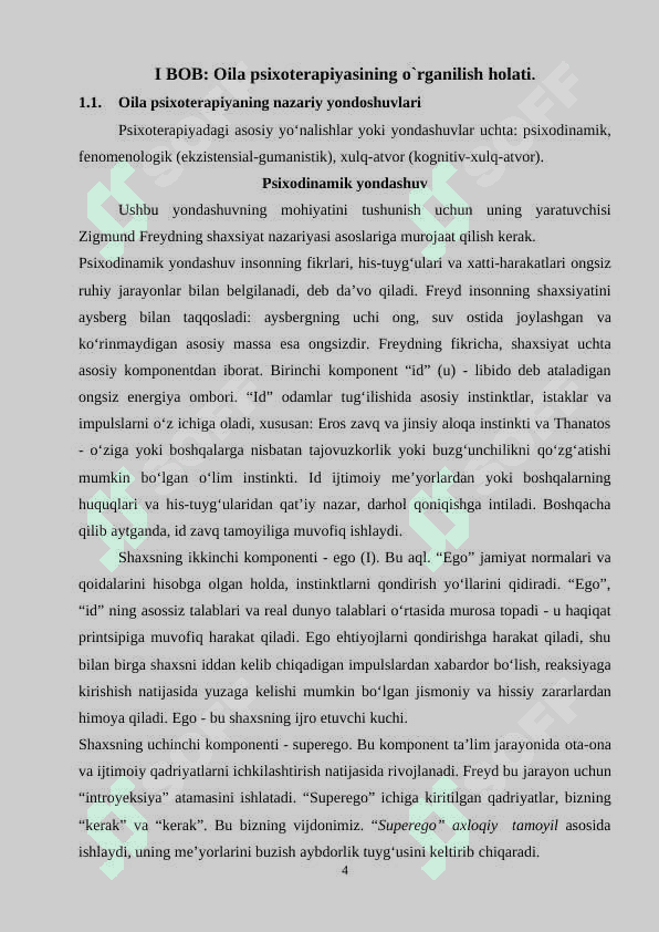 Oilaviy surishtiruv texnikasi va terapevtik kontraktni yakunlash.Kurs ishi 4
