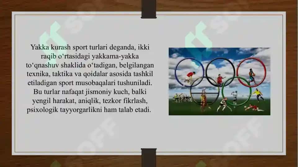 Yakkakurash sport turlari gasaralash (kurash, boks) 4