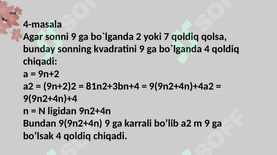 Murakkab masalalar 5