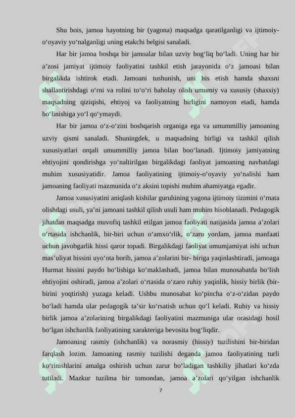 O'quvchilarini o'rtoqlik va do'stlik  ruhida tarbiyalash 7