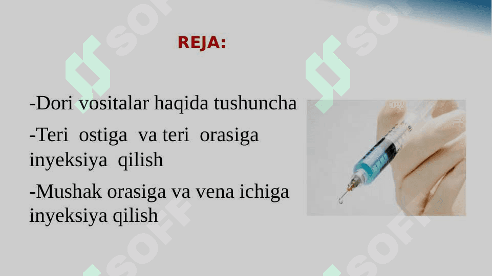 DORI–DARMONLARNING QO'LLANILISHI 2