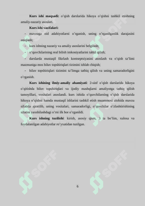Badiiy asarlarni janriy xususiyatlariga ko’ra o’rganish 6