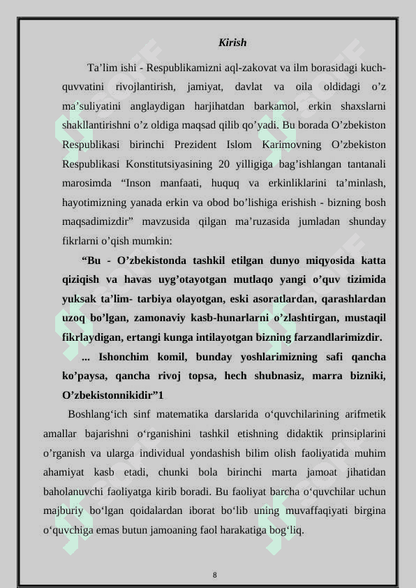 100 ichida qo'shish va ayirish malakalarini shakllantirish. 6