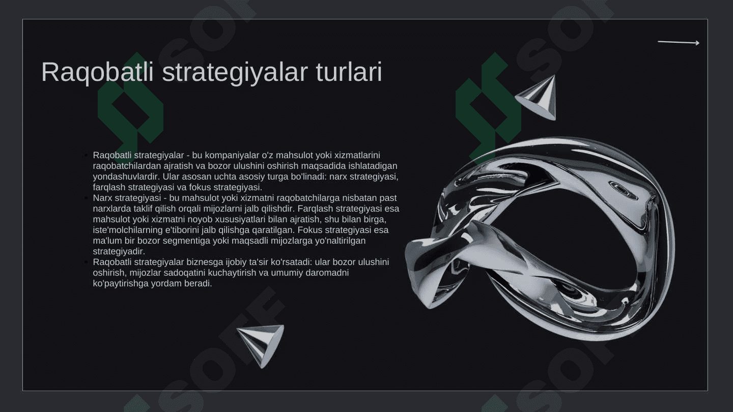 Raqobatli strategiyalar 3